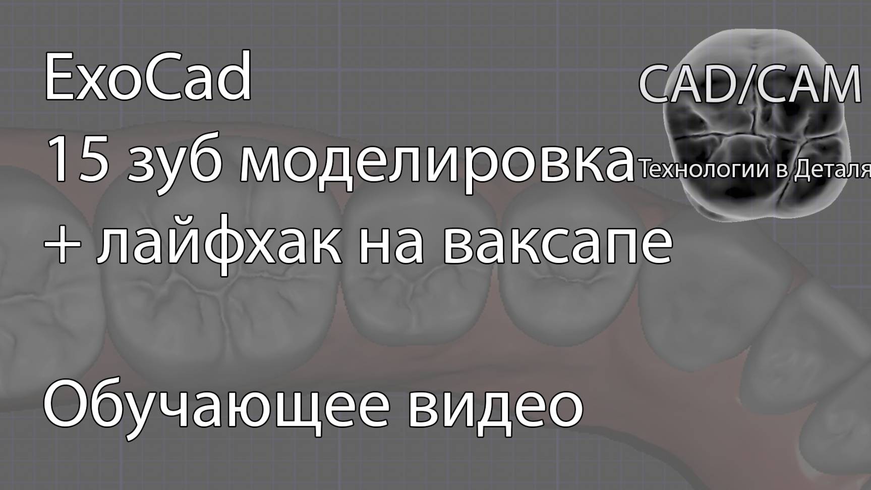 15 зуб моделировка + лайфхак ваксап