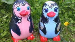 Мастер-класс по росписи копилки «Пингвин»