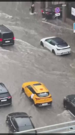 На Третьяковской уже по колено воды .