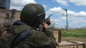 Как тренируются сбивать БПЛА (коптеры) противника на полигоне в Ростовской области военные ЮВО
