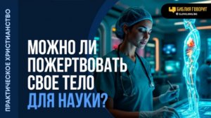 Можно ли пожертвовать свое тело для науки? | "Библия говорит"Алексей Коломийцев