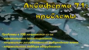 Акваферма 71 проблемы