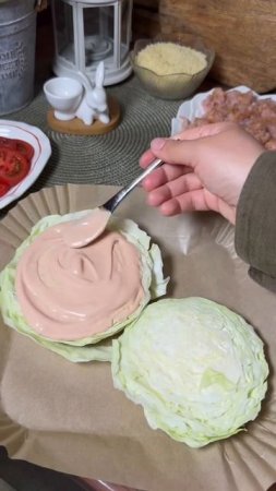 Идея простого, вкусного и полезного ужина в аэрогриле - стейки из капусты с фаршем