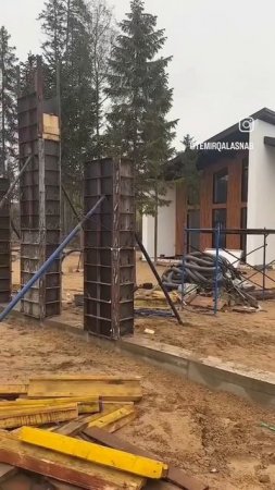 Подготовительные работы по монтажу колон и установки ворот и калитки⚙️🔥
