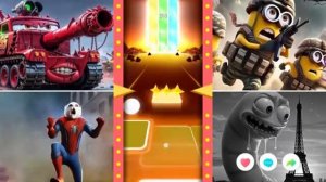 Танк Маккуина 🆚 Пожиратель школьных автобусов 🆚 Монстр из полицейской машины 🆚 Червяк-миньон