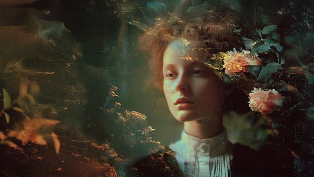 AERIA - A gentle drift through unseen skies, where flowers dream