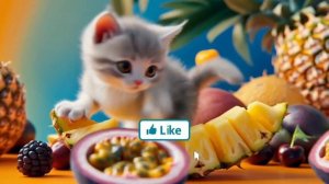 кот с ананасом