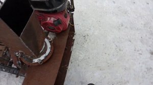 Самодельный минитрактор( быстросьем на снегоротор)