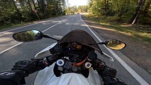 Покатушка на спортбайке от первого лица