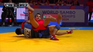 OLIMJONOV (UZB) vs IMAKHANOV (KAZ). World SAMBO Championships Astana 2024