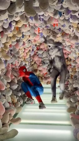 Spiderman and zombies were scared funny@dvizhenie21 #shorts