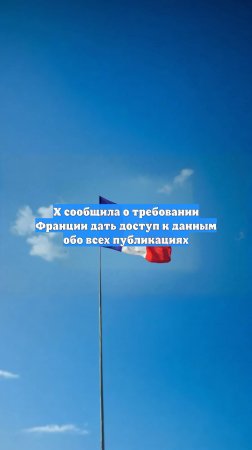 X сообщила о требовании Франции дать доступ к данным обо всех публикациях