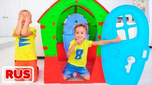 Влад и Ники играют в прятки! Весёлое видео для детей.
