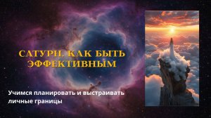 Сатурн. Как быть эффективным #астрология #планирование #время #система #ответственность