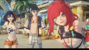 Кат сцена встреча на пляже ZenlessZoneZero