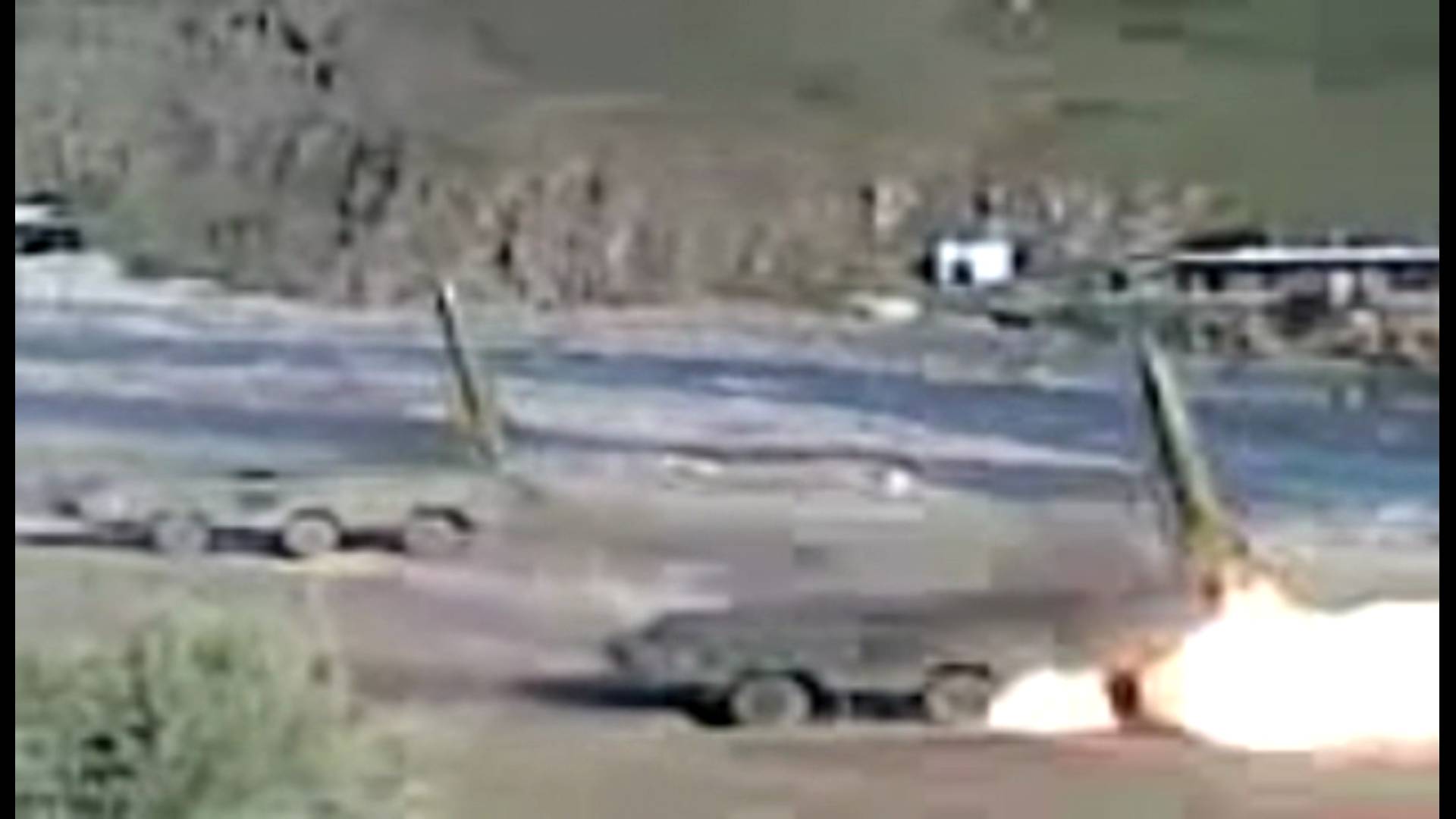 Пуски ОТРК "Точка-У" по целям на территории Грузии. Август 2008 г.