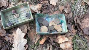 Коп с камрадами на выбитом урочище топовыми металлоискателями