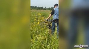 Косилка для высокой травы и кустов Caiman Tuno 240C тест драйв в работе