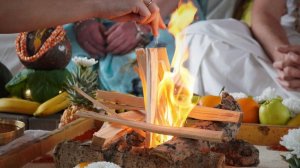 21/07/2025 Ягья для начала строительства «Голока Парка» в Омске. Е.М. Чайтанья Чандра Чаран прабху