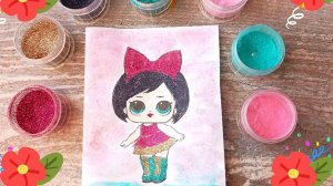 Открытка с куколкой лол своими руками.😻🥳😁