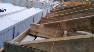 крыша шатровая зимой