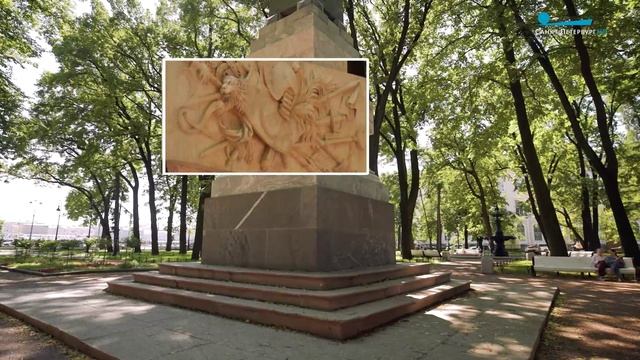 Морская карта Петербурга. Обелиск «Румянцева победам»