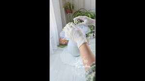 Букет невесты и гипсофила из зефира