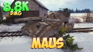 Maus • Полированный! - 4 Фрагов 8.8K Урона • Мир Танков