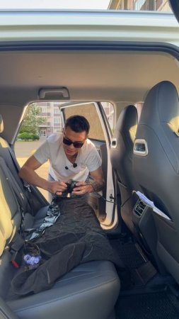 Автомобильный надувной матрас на заднее сиденье...