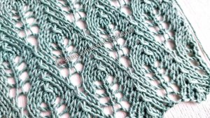 Симпатичный классический ажурный узор спицами