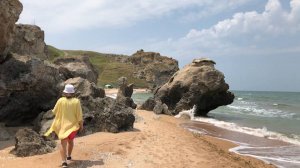 По Крыму пешком на Генеральские пляжи вдоль Азовского моря от Курортного. Зенонов Херсонес