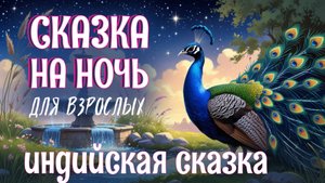 "Волшебный павлин" — индийская сказка на ночь для взрослых | Аудиосказка для сна под звуки камина
