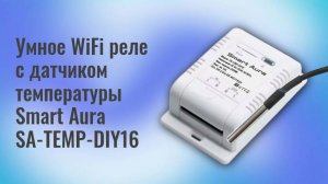 Умное WiFi реле с датчиком температуры Smart Aura SA-TEMP-DIY16