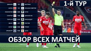 "Спартак" обыграл "Динамо" Махачкала! "Краснодар" громит соперников! Обзор всех матчей 1-го тура!