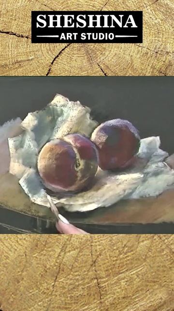 Рисуем персики сухой пастелью 🎨 Шешина Екатерина смотреть онлайн
