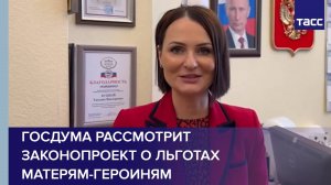 Госдума рассмотрит законопроект о льготах матерям-героиням