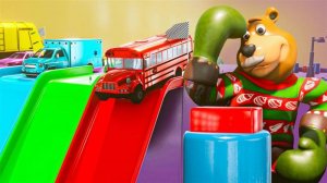 Учим Цифры и Цвета с Машинками. Развивающий Мультик для Малышей #сезонконтентаRUTUBE