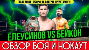 ЧИСТЫЙ НОКАУТ! Обзор боя Данияр Елеусинов - Джеймс Бэйкон