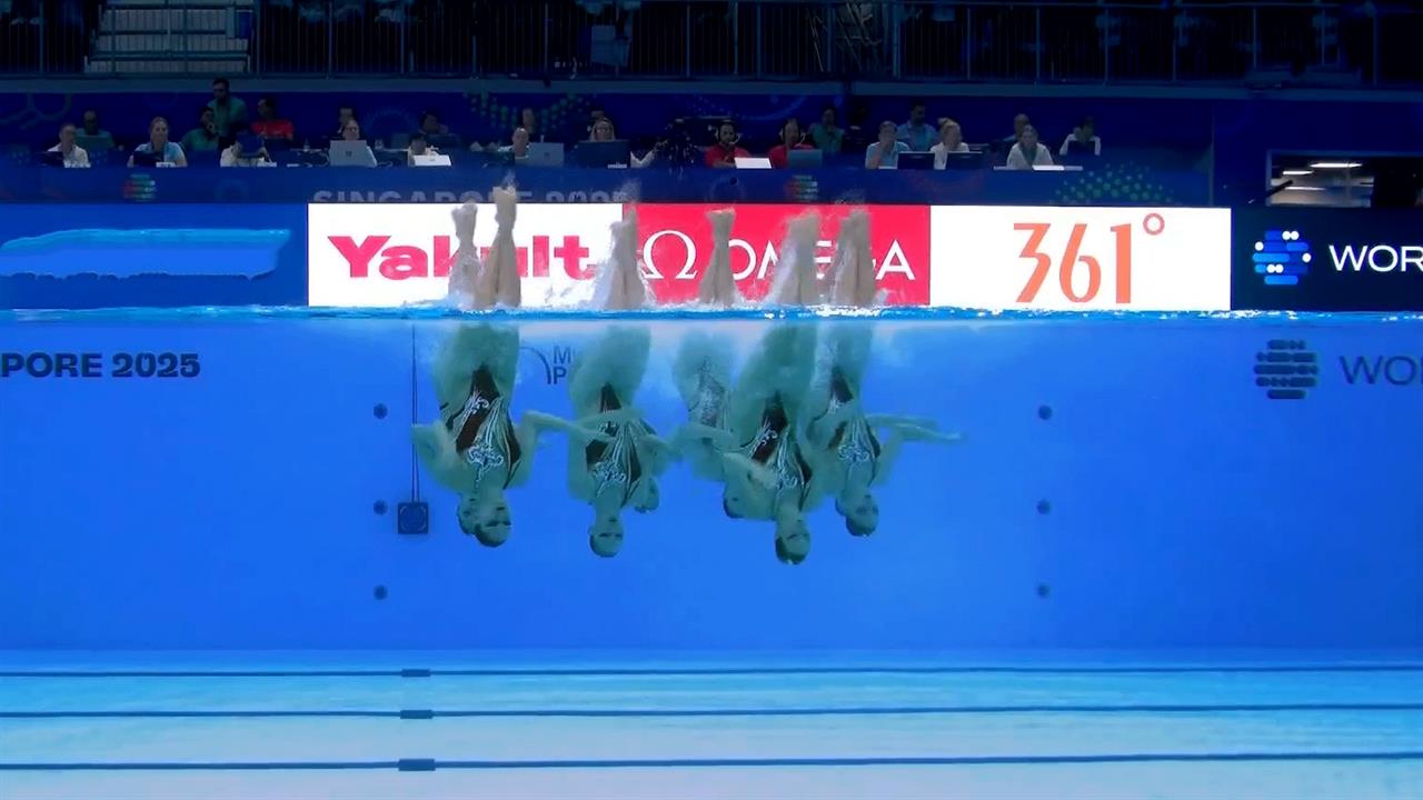 Наши синхронистки уступили Китаю и обошли Испанию на ЧМ в Сингапуре