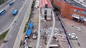 🔨Снос монорельса в Москве с высоты🔨