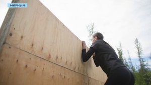 Полоса препятствий для проверки выносливости заработала на базе «Алмазная долина» в Мирном