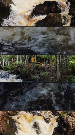 Рускеальские водопады шумны.