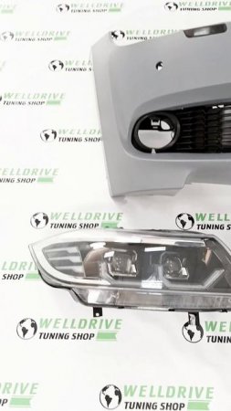 Бампер передний BMW 3 E92 E93 lci фары