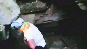 Туристы нашли пещеру под землёй в лесу