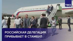 Российская делегация прибывает в Стамбул