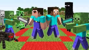 Как нубу и про выжить в красном круге 24 часа в Майнкрафт ДакПлей DakPlay