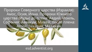 24 июля 2025. Малые пророки. Под сенью благодати _ Адвентисты