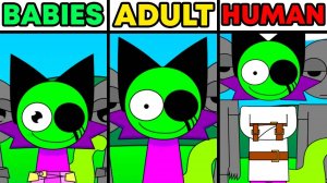 Incredibox Sprunki Смешанные с пирамидой Младенцы ПРОТИВ взрослых И людей | Обычные версии