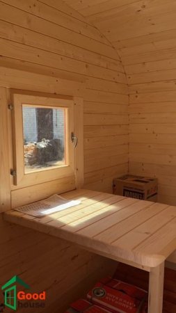 Визуал баня бочка квадро 4,5 метра
