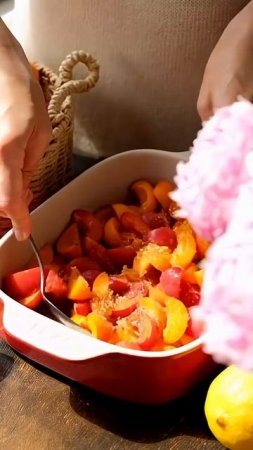 АБРИКОСОВЫЙ КОБЛЕР С МОРОЖЕНЫМ  #рецепты #десерты #вкусноипросто #рекомендации #рек